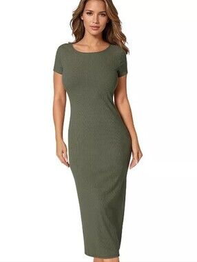 bebe olive green dress Jovani 41101 Green size 00 Cocktail Dress Homecoming beaded fringe Corset Formal Gown Sequin main image 1